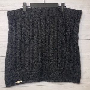 Everest Designs Hand Made in Nepal Knit Wool Skirt Fully Lined Gray Size Large